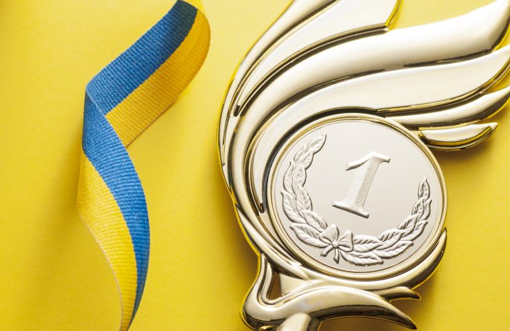 Victory medal for the winner of a championship