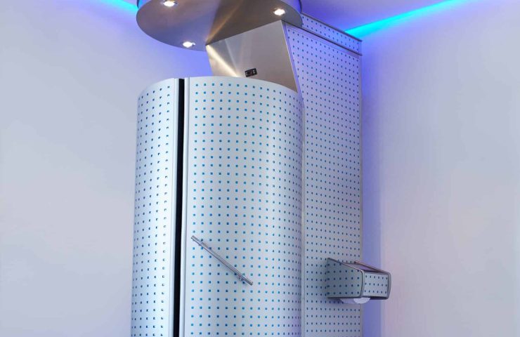 Cryotherapy capsule in cosmetology clinic