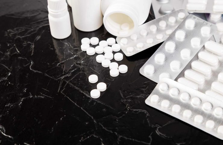 Pills. Medicine Pills in blister pack.