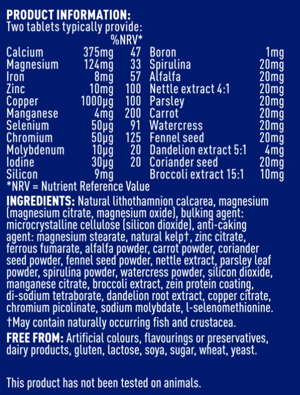 Higher Nature Bio Minerals / 90 Tabs